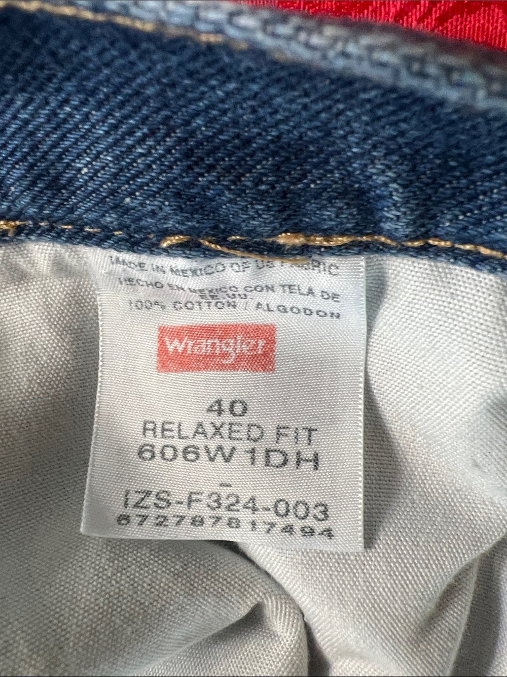 Wrangler Relaxed Fit Denim Shorts Men's Size 40 Blue Jean Shorts NWT 100% Cotton - Picture 5 of 7